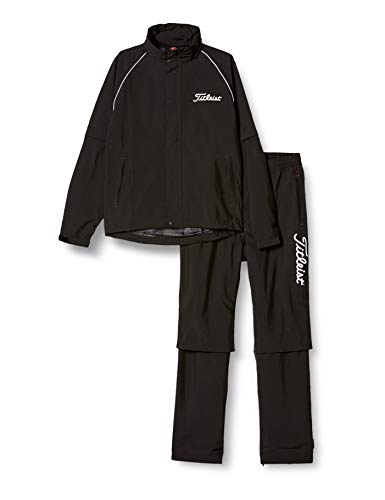 TITLEIST stretch Sports Wear Set TSMR1592 black LL Men Jacket, Pants NEW_1