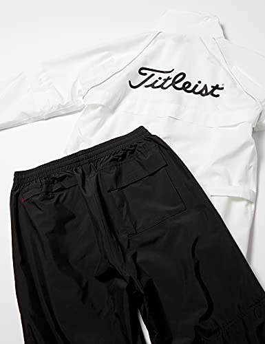 Titleist Golf Stratch Rain Wear Jacket & Pants White Size M TSMR1592 NEW_2