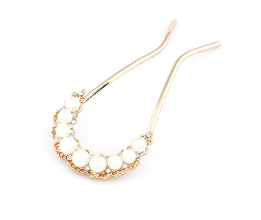 Miaomyao Kanzashi U Pin Hair Accessory Kimonodress Pearl Bijou Wedding Gold NEW_1