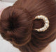 Miaomyao Kanzashi U Pin Hair Accessory Kimonodress Pearl Bijou Wedding Gold NEW_2