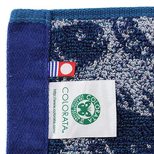 COLORATA IMABARI Face Towel 80 x 34cm Coelacanth Blue NEW from Japan_4