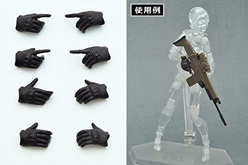 LittleArmory-OP3: figma Tactical Gloves (Stealth Black) TOMYTEC NEW from JAPAN_2
