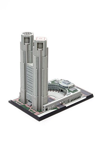 Wave OG021 Tokyo Metropolitan Government Building 1/2000 Scale Plastic Model Kit_3