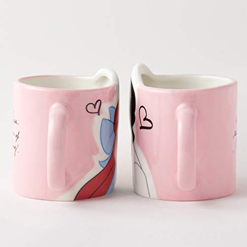 Disney kiss mug Little mermaid Ariel SAN2473 Pair Mug NEW from Japan_4