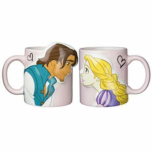 San Art Disney "Tangled" Rapunzel and Flynn Ryder kiss pair mug 300ml NEW_1