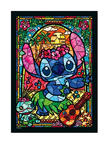 266 piece jigsaw puzzle Stained Art Disney Stitch stained glass (18.2x25.7cm)_1
