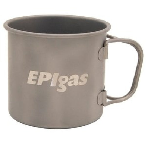 EPI Single Titanium Mug Cup with Mesh Case, Mug Cover T-8114 330ml Handwash Only_2
