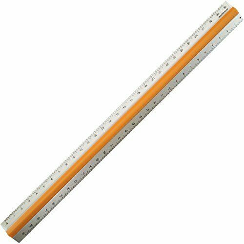 Mochimono Non-Slip Ruler Pitat Ruler 30cm Orange NEW from Japan_1