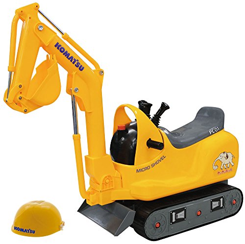KOMATSU Micro shovel for kids Riding toy with Helmet PC01 Battery Powered NEW_2