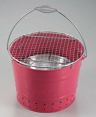 Captain Stag UG-23 Bucket Grill Pink Camping Outdoor Gear from Japan_2