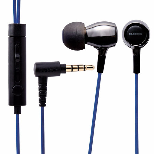 ELECOM EHP-BS100 BK In-Ear Headset for Smartphones 'AQUA' Black NEW from Japan_1