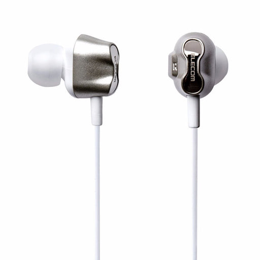 ELECOM EHP-CA2D3510 WH In-Ear Headphones White NEW from Japan_1