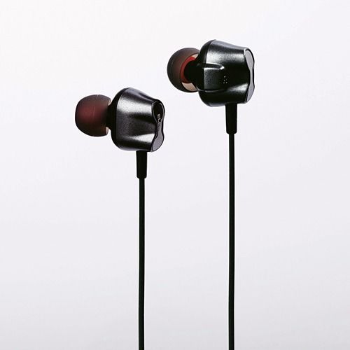 ELECOM EHP-CA2D3510 BK In-Ear Headphones Black NEW from Japan_3