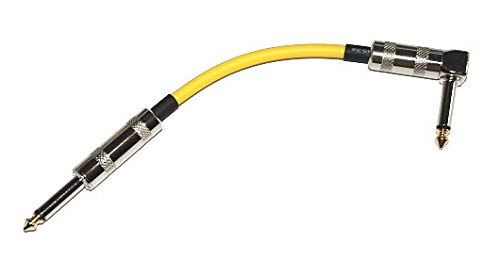 CANARE GS-6 Patch cable 15cm L-S type yellow Phone Plug Made in Japan NEW_1