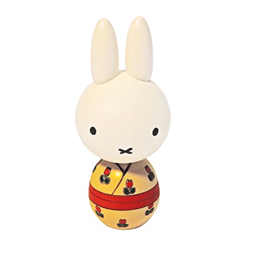 Neutral Corporation Miffy Kokeshi Tulip Color Japanese Wooden Doll NEW F/S_1