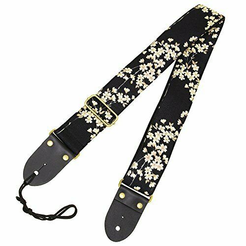 ARIA Aria guitar strap Japanese Pattern strap surface crepe fabric SPS-2000Wg_1