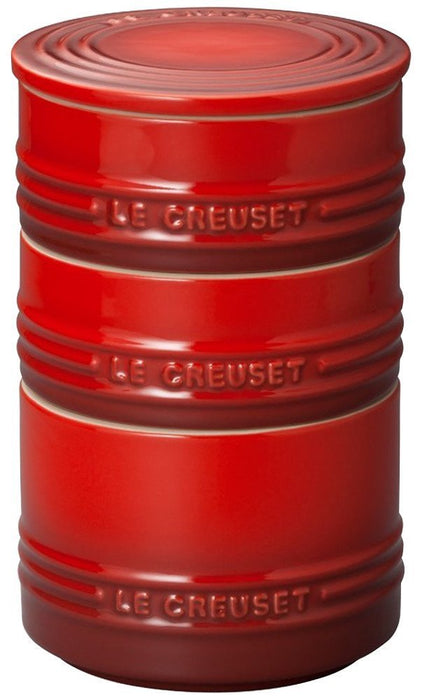 Le Creuset Heat-Resistant Container Stacking Ramcan Set Cherry Red Stoneware_2