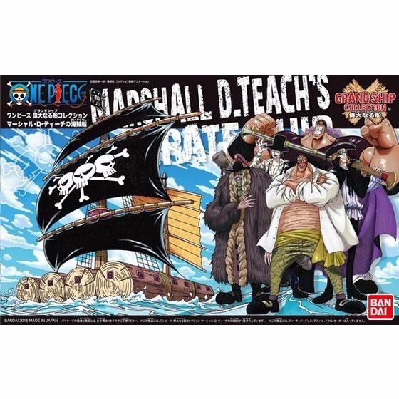 BANDAI Grand Ship Collection MARSHAL D. TEACH'S PIRATE SHIP Model Kit One Piece_1