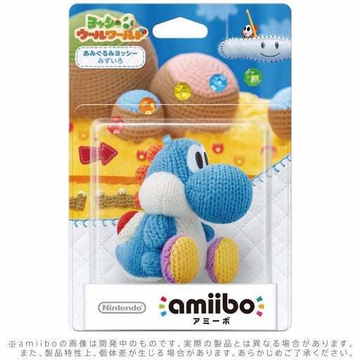 Nintendo amiibo YARN YOSHI BLUE Yoshi's Woolly World 3DS Wii U Accessories NEW_2