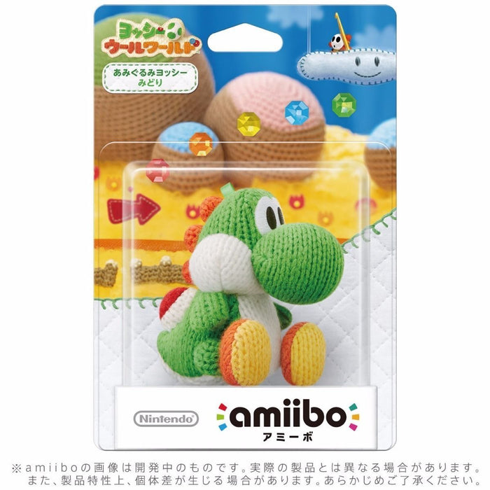 Nintendo amiibo YARN YOSHI GREEN Yoshi's Woolly World 3DS Wii U Accessories NEW_2