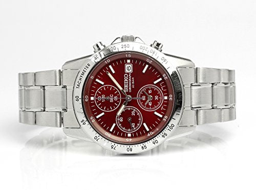 SEIKO SPIRIT SBTQ045 Chronograph Men's Watch 10 BAR Red NEW from Japan_3