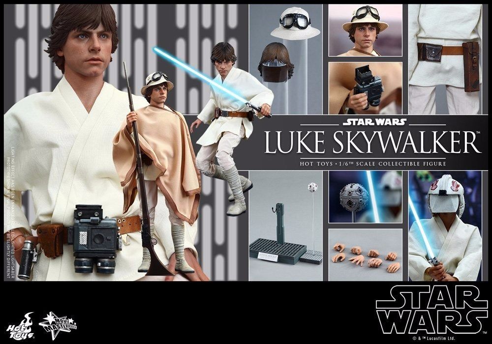 Movie Masterpiece STAR WARS Episode 4 LUKE SKYWALKER 1/6 Action Figure Hot Toys_7