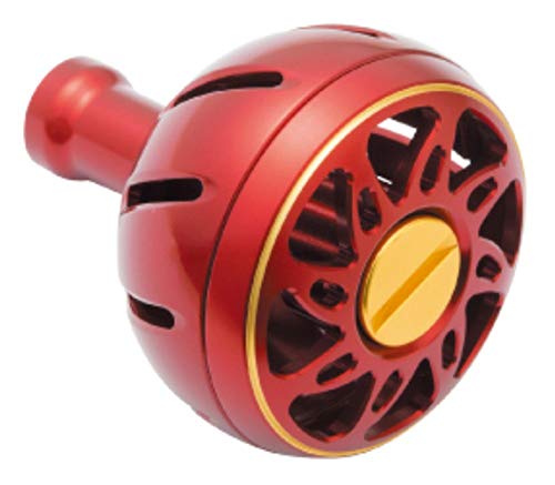 Daiwa SLP Works Color Aluminum Round Knob L Red for electric/both reels ‎059176_1