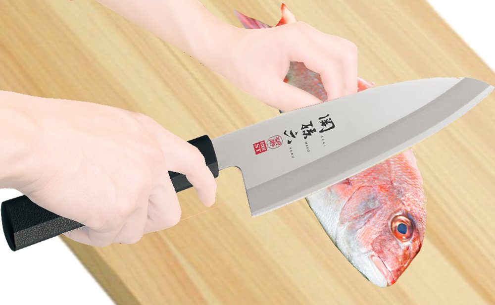 KAI Deba Knife Sekimagoroku165mm Hekiju Made in Japan AK5074 Stainless Steel NEW_4