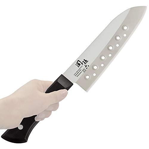 Kai Seki no Magoroku Wakatake Santoku kitchen knife perforated 165mm AB-5419 NEW_2