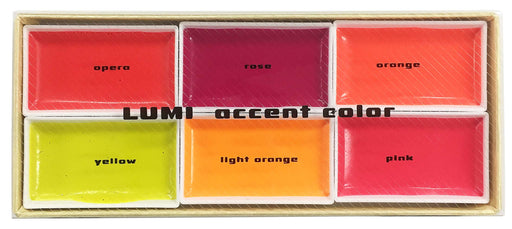 Kissho Japanesse Painting Paints Lumi Accent Color Set of 6 Color Made in Japan_2