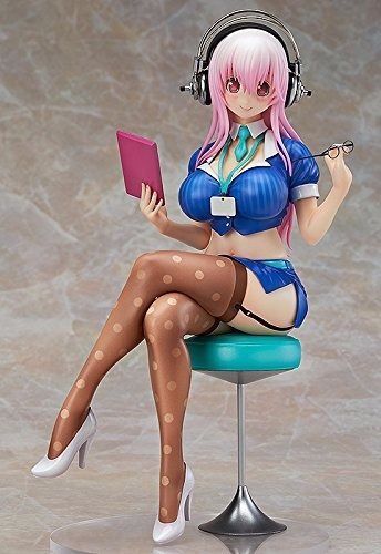 Nitroplus Super Sonico Office Lady Ver 1/7 PVC Figure WING from Japan NEW_3