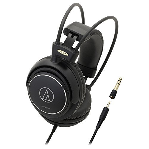 Audio Technica dynamic headphones ATH-AVC500 Black NEW from Japan_1