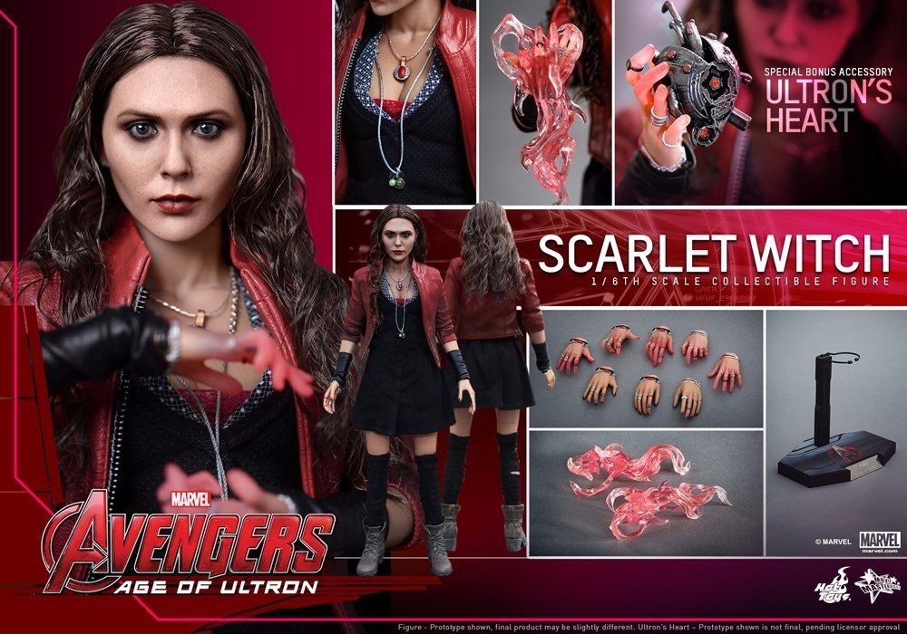 Movie Masterpiece Avengers Age of Ultron SCARLET WITCH 1/6 Figure Hot Toys NEW_7