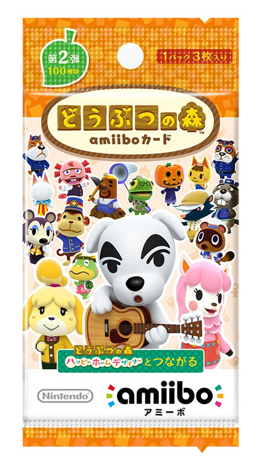 Animal Crossing Amiibo Card Vol.2  Nintendo 1 pack = 3 cards x 5 pack set NEW_1
