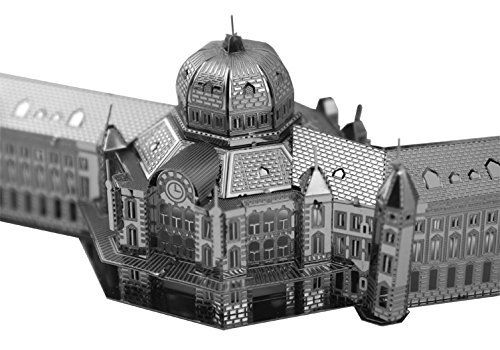 Tenyo Metallic Nano Puzzle Tokyo Station Marunouchi Building Model Kit NEW_3