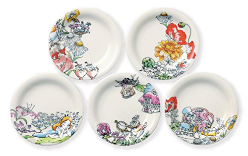 Maebata Disney Alice in Wonderland small plate 5 sheets set D-AL 01 AM-MB29789_1