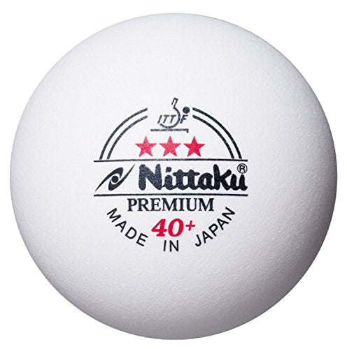 Nittaku 1Dozen 3-Star PREMIUM 40+ Table Tennis Balls Plastic Ball NB1301 NEW_1