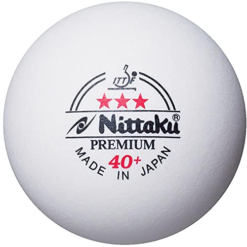 Nittaku 1Dozen 3-Star PREMIUM 40+ Table Tennis Balls Plastic Ball NB1301 NEW_2