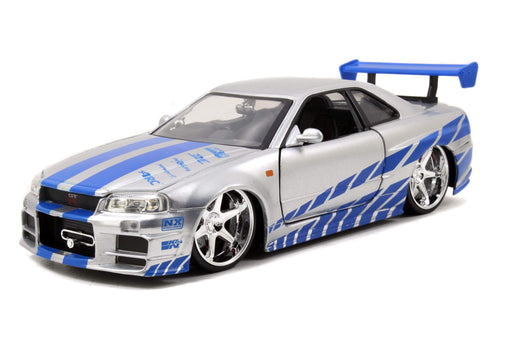 jada toys 1/24 FAST&FURIOUS Miniature Car BRIAN'S NISSAN SKYLINE GT-R(R34) 97158_1