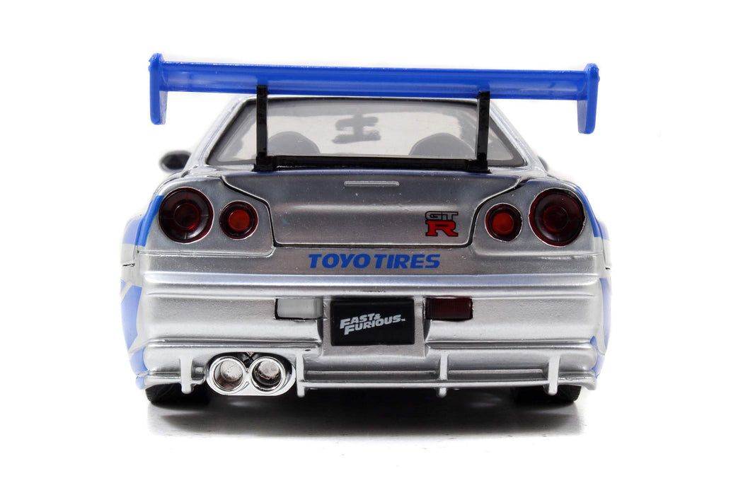 jada toys 1/24 FAST&FURIOUS Miniature Car BRIAN'S NISSAN SKYLINE GT-R(R34) 97158_4