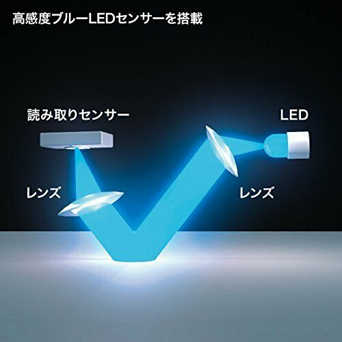 Sanwa Bluetooth3.0 blue LED mouse black MA-BTBL27BK NEW from Japan_4