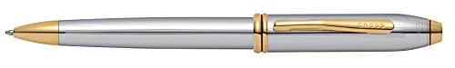 Cross Townsend Medalist Chrome Ballpoint Pen with 23KT Gold-Plated Appointments_1