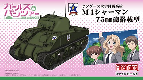 Girls und Panzer M4 Sherman 75mm gun-mounted limited 1/35 scale Model Kit 41108_2