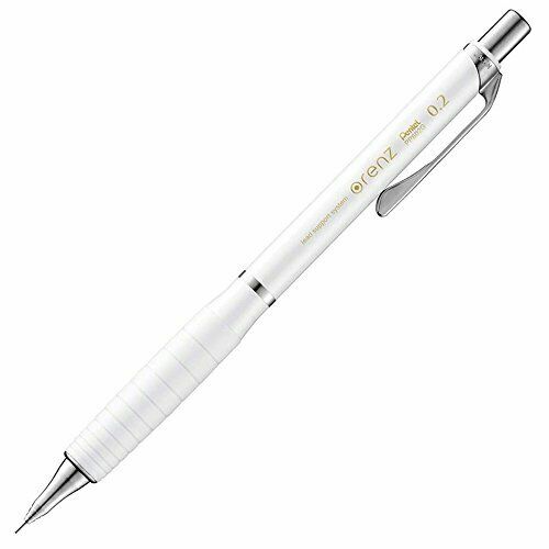 Pentel mechanical pencil Orenzu rubber grip with 0.2mm white XPP602G-W_1