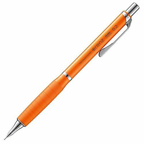 Pentel 0.2mm with a sharp pencil Orenzu rubber grip orange XPP602G-F NEW_1