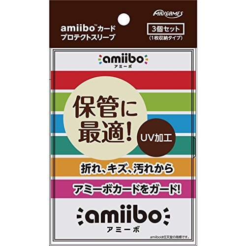 Max Games amiibo card protection sleeve (3-pack) ‎UV, Scratches, Dirt AMIF-01C_1