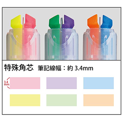 KOKUYO Beetle Tip Dual Color Highlighter 3 Pacs (PM-L313-3S) NEW from Japan_2