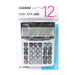 Casio 12-digit desk-sized calculator DF-120VB-N White Black Battery Type Plastic_1