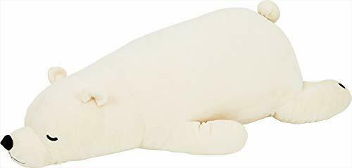 LivHeart Premium Nemu Nemu Animals Hug Body Pillow Polar Bear L White NEW_1