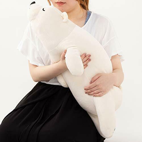 LivHeart Premium Nemu Nemu Animals Hug Body Pillow Polar Bear L White NEW_4